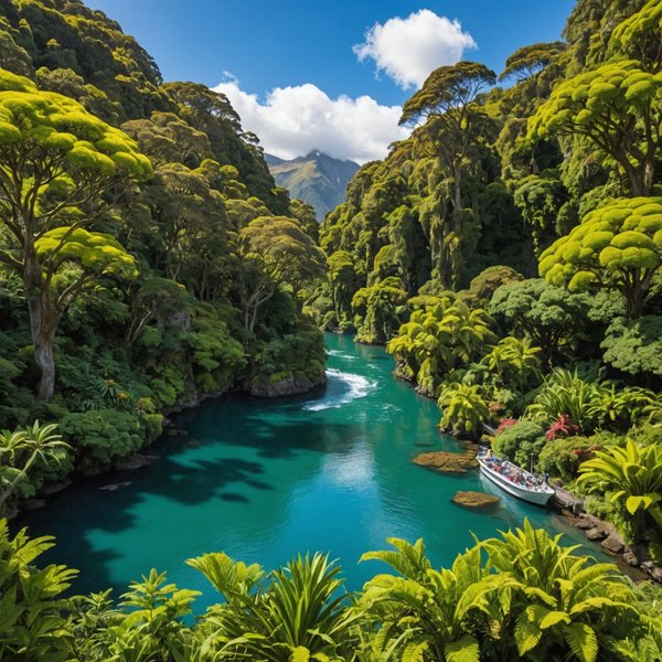 Quelle croisière permet de visiter les jardins botaniques en Nouvelle-Zélande?